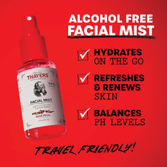 Thayers Aloe Vera and Witch Hazel ingredients shot highlighting soothing, alcohol-free care.