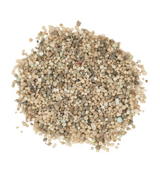 The Andersons premium crabgrass preventer granules close-up showing Dimension active ingredient in action.