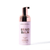 The Beachwaver Co Braid Balm Foam bottle ready for priming smooth braids