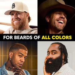 The Beard Club dye brush applies color evenly to beard