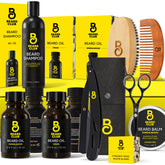 The Beard Club Cedar oil bottle with a woodsy scent for daily grooming.