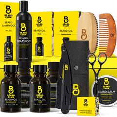 The Beard Club Cedar oil bottle with a woodsy scent for daily grooming.