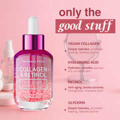 The Beauty Elixir swirl texture closeup showing creamy, quick-absorbing formula