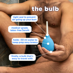 Bottoms Digest 6 cm white tip aids visibility and control during douching