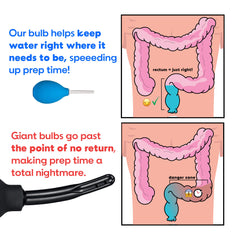 Bottoms Digest anal douche bulb features an easy-to-clean tip for quick maintenance