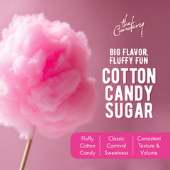 The Candery Strawberry floss sugar jar for colorful party treats