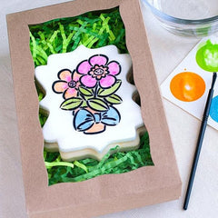 The Cookie Countess PYO pastel green edible palette for fresh cookie designs