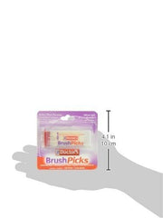 The Doctor's BrushPicks dispensing case in a compact, travel-friendly setup