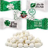The Dreidel Company St Patrick's buttermints front-pack showcasing festive Leprechaun design.