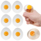 The Dreidel Company Sticky Egg Splat White 6-pack ready for playful display and quick cleanup.