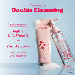 The Face Shop Rice Water Bright ceramide moisturizer closeup supports hydration.