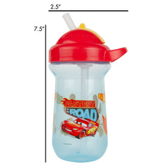 The First Years Disney Cars cup is 10 oz for on-the-go hydration.