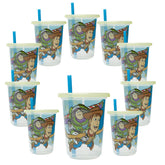 The First Years Take & Toss Toy Story cups with spill-proof lid for mess-free on-the-go sips