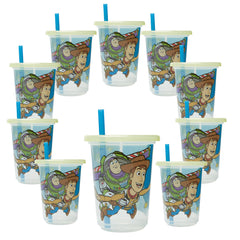 The First Years Take & Toss Toy Story cups with spill-proof lid for mess-free on-the-go sips