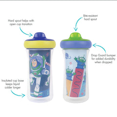 The First Years Toy Story lid with Drop Guard protects against breakage