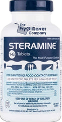 The FryOilSaver Company Steramine tablets bottle for professional kitchen sanitizing