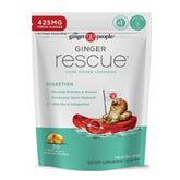 The Ginger People Ginger Rescue lozenges packaging shows travel-friendly convenience for digestive support.