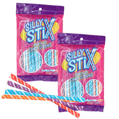 The Hampton Candy Company candy straws tropical punch flavor, ideal for party favors.
