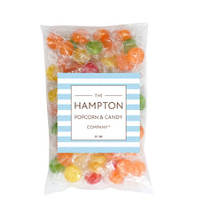 Colorful fruit discs from The Hampton Candy Company with multiple flavors.
