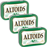 The Hampton Candy Company Spearmint Curiously Strong Mints pack front showcases refreshing breath essentials.