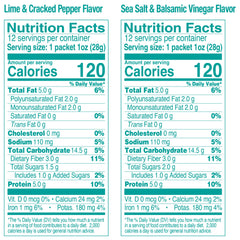 The Happy Snack Company Lime Cracked Pepper chickpeas close-up – bright, zesty flavor.