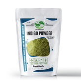 The Henna Guys Indigo powder packaging demonstrating a natural dye option.