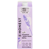 The Honest Company 2-in-1 bottle pour for gentle tear-free baby cleanse.