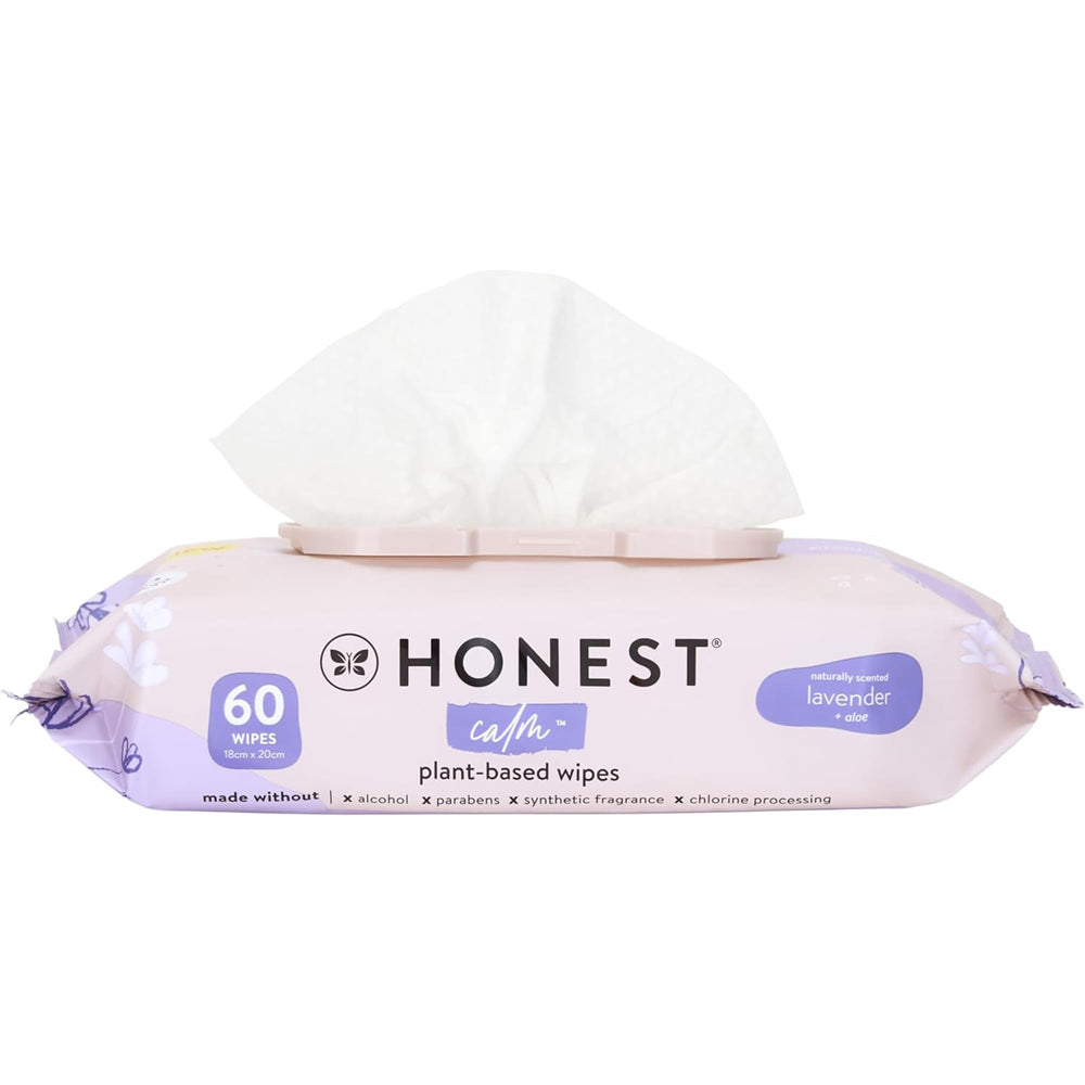 The Honest Company Calm Cleanse Wipes pack for quick on-the-go cleansing.