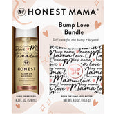 The Honest Company Glow On Body Oil bottle shows luminous glow for bump care.