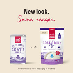 Rehydrated goat milk ready to mix into dog or cat meals.