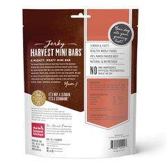 The Honest Kitchen Jerky Harvest Mini Bars beef apples carrots, wholesome bite for dogs.