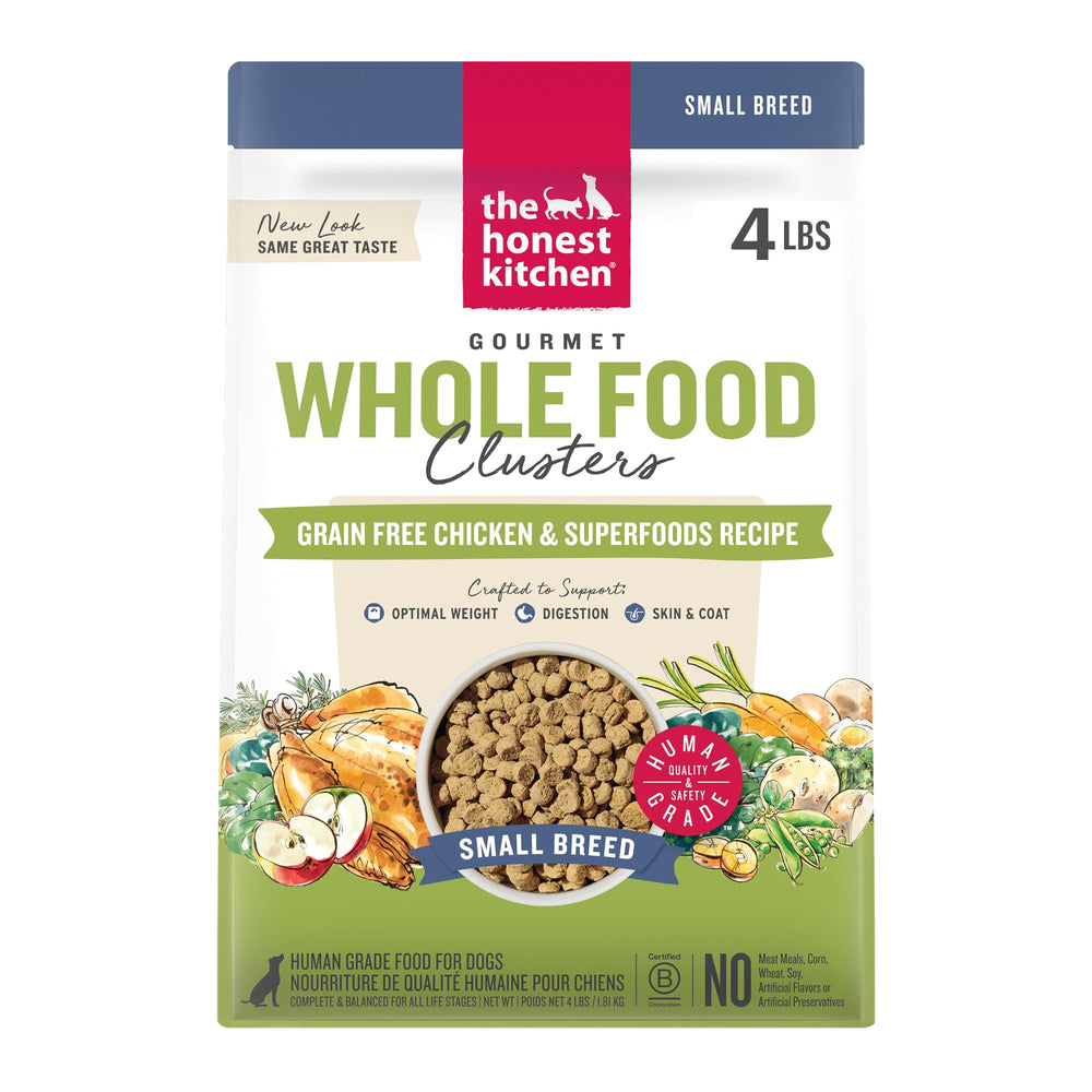 The Honest Kitchen small-breed clusters in a bowl offer an easy-meal option for tiny dogs.