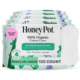 The Honey Pot herbal pantyliner pack provides daily protection on lighter days.