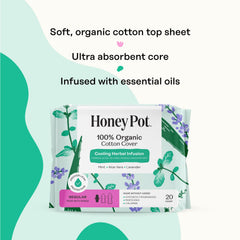 Lavender infusion scent on The Honey Pot herbal pads