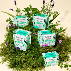 The Honey Pot Company ultra-absorbent wood pulp core delivers secure coverage.