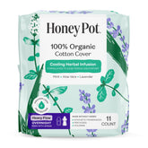 The Honey Pot heavy-flow overnight pad with wings for secure leak protection.