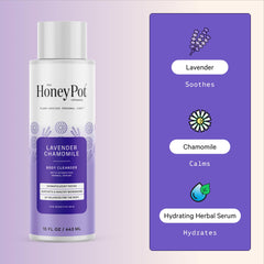 The Honey Pot Lavender Chamomile lather with rich, gentle foam