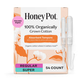 The Honey Pot tampons multipack packaging, convenient bulk for everyday use.