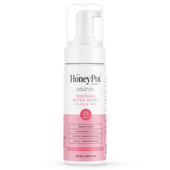 The Honey Pot Witch Hazel Wash bottle shown for gentle, pH-balanced cleansing.
