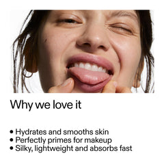 Closeup of The INKEY List Polyglutamic Acid Serum texture highlighting silky feel for makeup prep