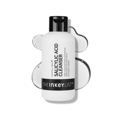 The INKEY List salicylic acid cleanser bottle close-up for daily pore cleansing