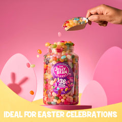 The Jelly Bean Planet Sour Lemon close-up emphasizes tangy zest