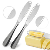 The Little Green Change 2pc butter knife spreader with ergonomic handle for easy spreading