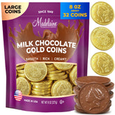 THE MADELAINE CHOCOLATE COMPANY Easter gold coins with foil wrap for festive gifting.
