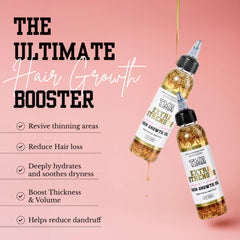 The Mane Attraction oil on scalp massage demonstrates soothing hydration for the roots.
