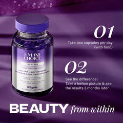 Manetabolism Plus label detail highlighting vitamins for hair and skin