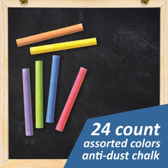 The Mega Deals colored chalk sticks in vibrant hues for bold visuals