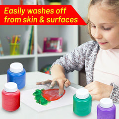 The Mega Deals Kids Painting Set toddler brushes fit small hands for precise color control.