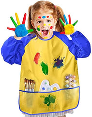 The Mega Deals toddler smock protects clothing while kids paint.