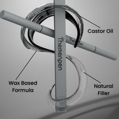 The Men Pen eyebrow lineup tool defines sparse areas with precision.